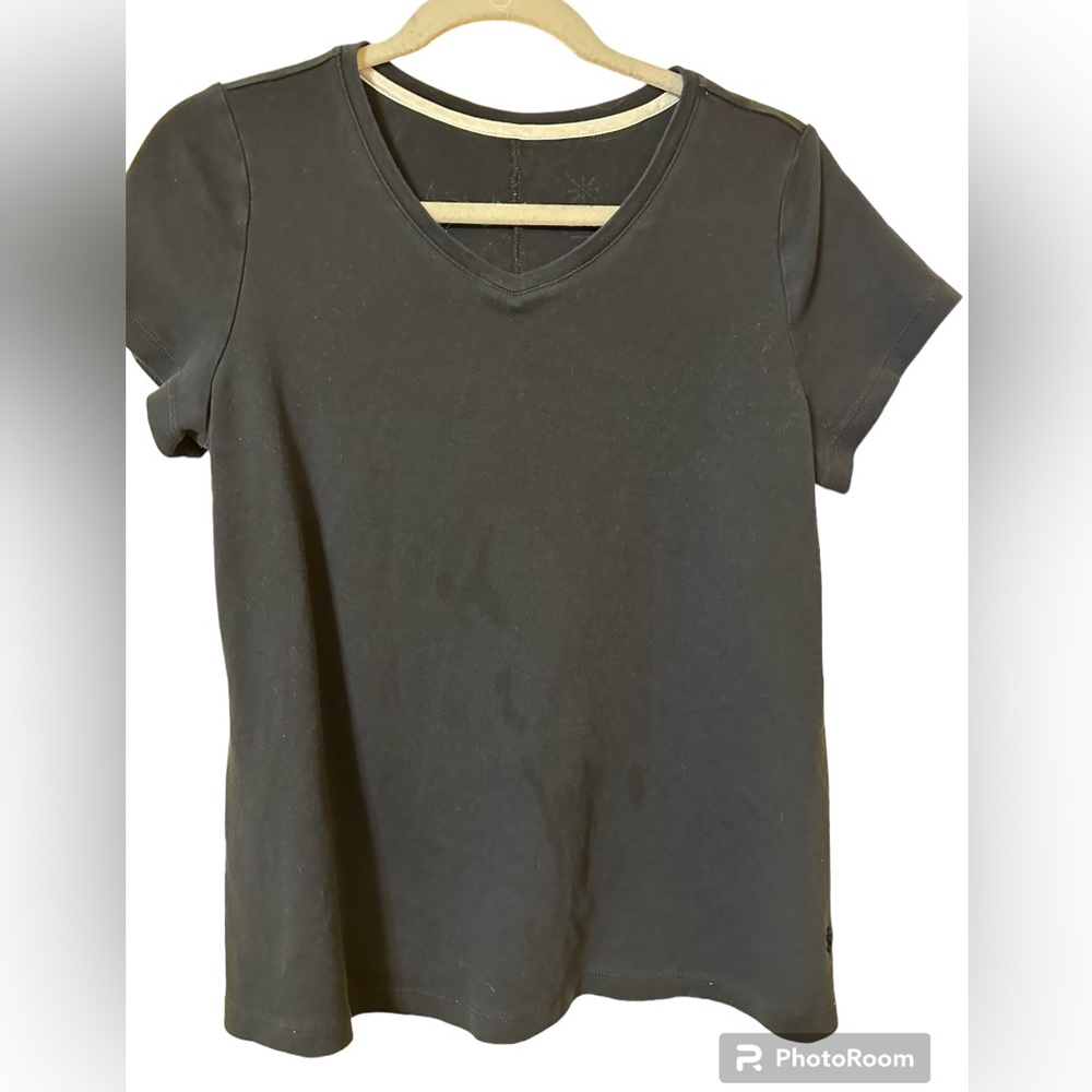 V Neck Tee - XS - Black